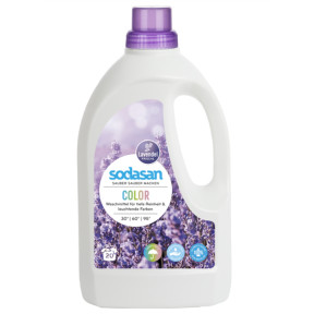 Гіпоалергенний рідкий органічний засіб для прання Sodasan Color Lavender, 1.5 л